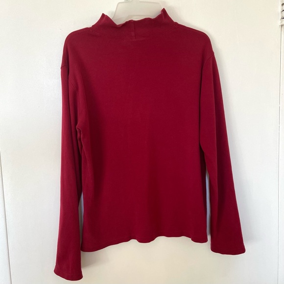 Red Karen Scott Turtleneck Top - Picture 5 of 5